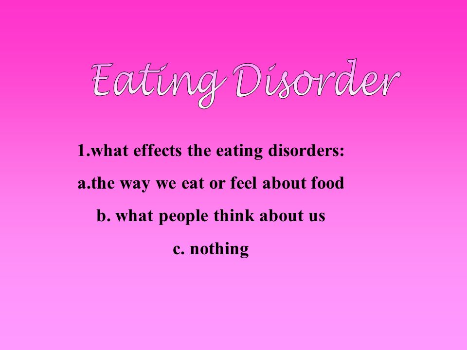 Social Media and its Effect on Eating Disorders